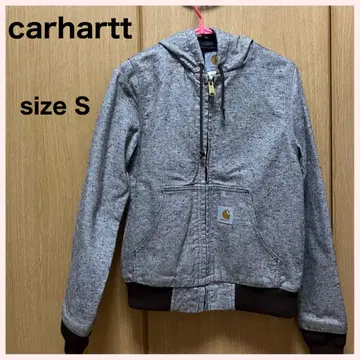 carhartt / 칼하트 긴팔 후드 부착 점퍼 S 브라운 계열