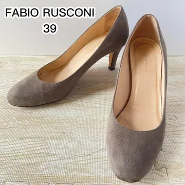 FABIO RUSCONI 스웨이드 펌프스 39 그레이지