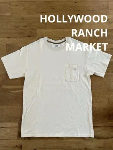H.R. MARKET H 자수 포켓 숏 슬리브 T셔츠