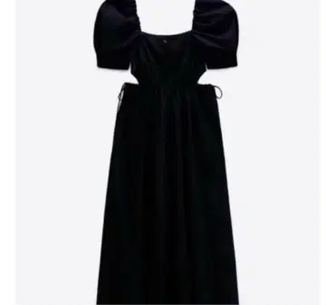 ZARA 컷 아웃 퍼프 슬리브 원피스
