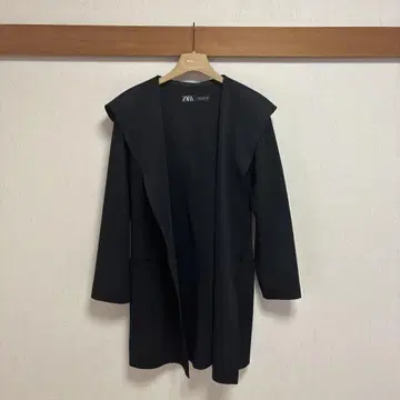 ZARA 후드 부착 인조 스웨이드 자켓