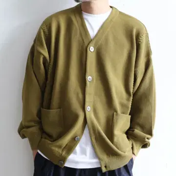 YASHIKI 올리브 가디건 사이즈 2