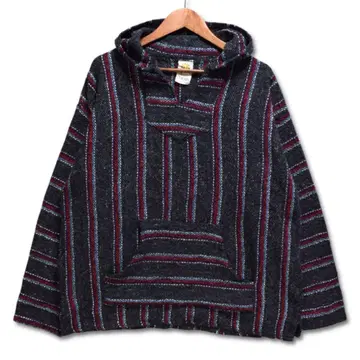 90s 멕시코제 멕시칸 후드티 가을/겨울 아크릴 빈티지 구제 의류 와이드
