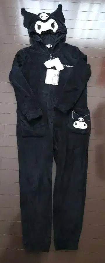 쿠로미 블랙 룸웨어 쿠로미 콤비네존 L 사이즈