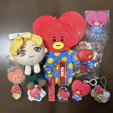 TATA 봉제 인형과 키링 세트