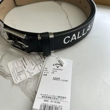 Callaway 합성 피혁 블랙 벨트 FR