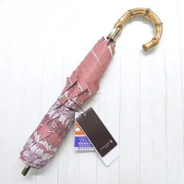 매킨토시 런던 우천 겸용 우산 접이식 우산 꽃무늬 프린트 코랄