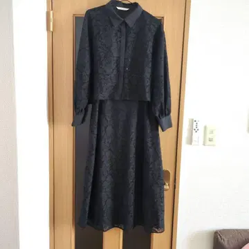 블랙 레이스 셋업