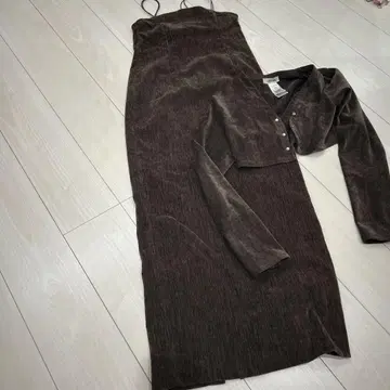 브라운 코듀로이 셋업