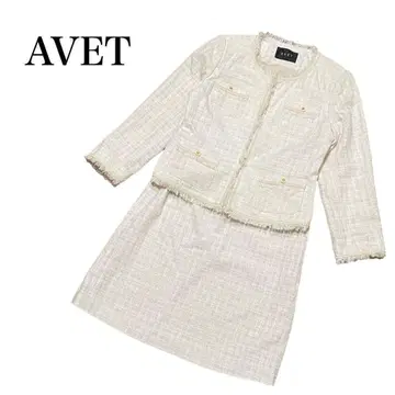 [ AVET ] 여성용 수트 포멀 스커트 셋업 체크