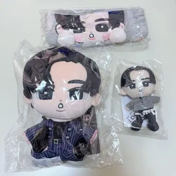 메구로 렌 스노우 칠 봉제 인형 헤어밴드 세트