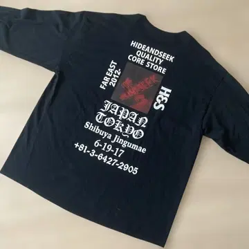 HIDE AND SEEK 하이드앤시크 L/S TEE