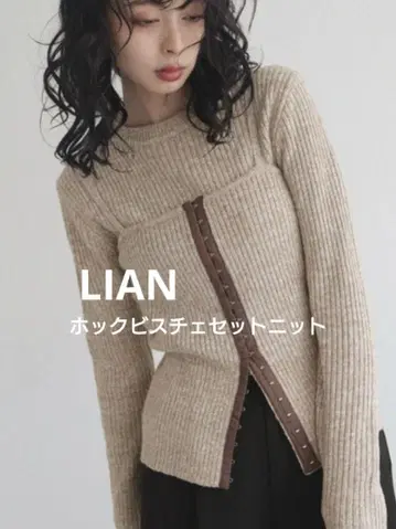 LIAN 후크 뷔스티에 세트 니트 택 포함 새상품