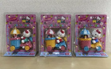 헬로키티 헬로키티의 아이스크림 가게 태엽 주행 3종 미개봉