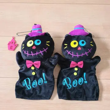 KALDI 칼디 고양이 퍼펫 할로윈 2체 세트