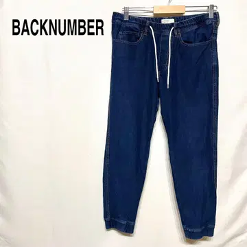 BACKNUMBER 스트레이트 타입 신축성 있음 포켓 허리밴딩