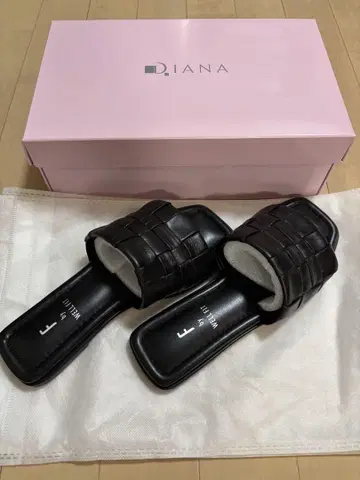 Diana 뜨개질 디자인 샌들 S 사이즈 블랙