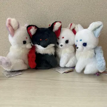 쵸콘과 큐비님 코마기츠네 마스코트 봉제 인형 컴플리트 전 4종