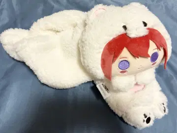 앙스타 고백기구 화이트 곰 머플러 봉제 인형 스이