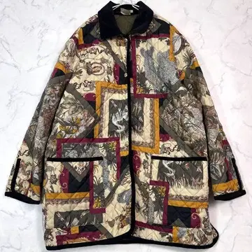 대체로 새상품급 페라가모 퀼팅 자켓 XL 코듀로이 골드 버튼 B0485