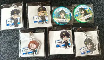 히로아카 시즈테츠 시즈오카 철도 아크릴 키링 & 캔뱃지 7개 세트