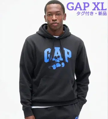 GAP 미키마우스 후드티 블랙