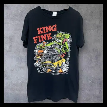 RAT FINK KING FINK 티셔츠 ED ROTH 블랙 S