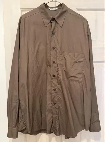 AURALEE / WASHED FINX TWILL BIG SHIRT
