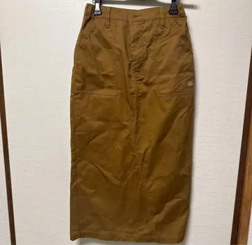 Dickies 브라운 타이트 스커트 롱 스커트