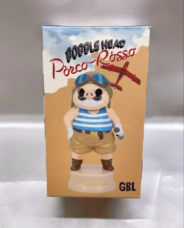 GBL 붉은 돼지 버블헤드 포르코 미니 피규어