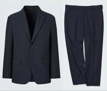 UNIQLO 유니클로 자켓 팬츠 세트 네이비 M 사이즈