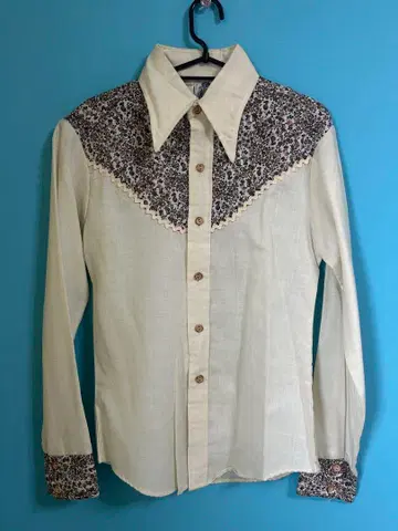 Kennington 미키마우스 플라워 프린트 빈티지 셔츠 S