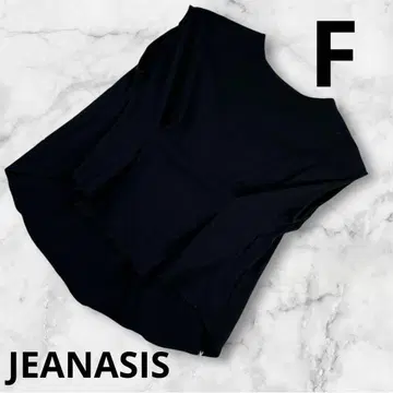 [ JEANASIS ] 여성용 슬리브리스 턱 풀오버 F 블랙