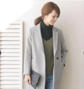 URBAN RESEARCH DOORS 체스터 코트 그레이