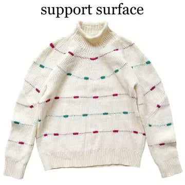 support surface 미들 게이지 니트 스웨터 루즈핏