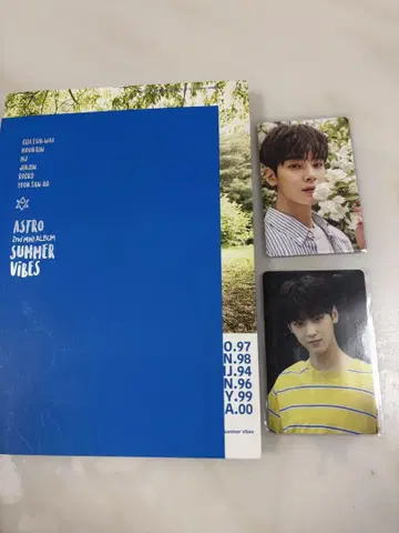 ASTRO SUMMER 사계절 앨범 차은우 트레이딩 카드
