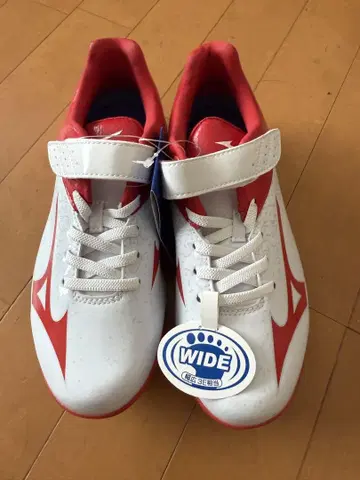미사용 새상품 Mizuno 웨이브 셀렉 나인 Jr. 22.5 와이드
