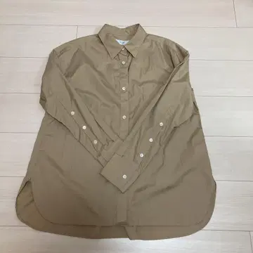SLOBE 베이지 긴팔 셔츠