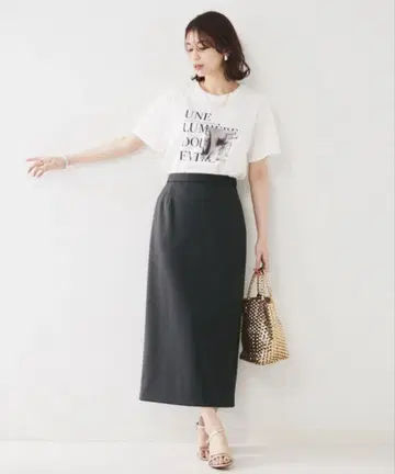 [ 새상품 ] UNTITLED 언타이틀 저지 내로우 스커트