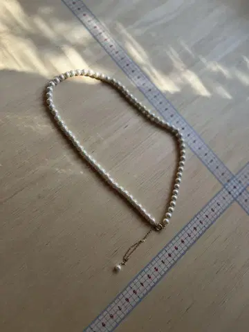 일본산 조개 펄 목걸이 진주 골드 체인