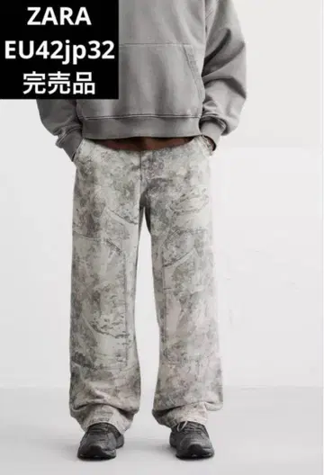 zara 자라 워시 가공 카펜터 팬츠 EU42 JP32 완판템