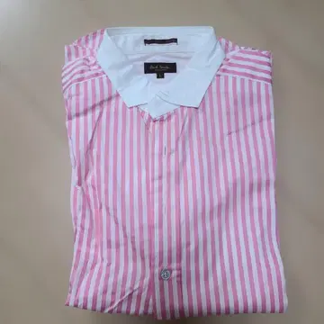 Paul Smith 핑크 스트라이프 와이셔츠 L