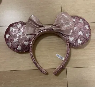 디즈니 하트 스팽글 머리띠 미니