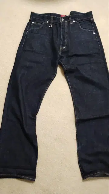 NITRAID 스트레이트 데님 다크 블루 인디고 36 size