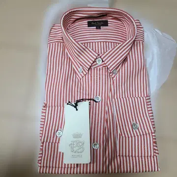 Paul Smith 빨간색과 화이트 스트라이프 와이셔츠 L