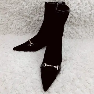 새상품급 24.0cm Herlipto 하립투 앵클부츠 블랙