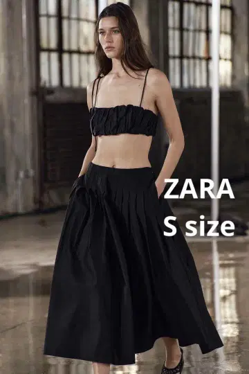 [ 미사용 ] ZARA/자라/플레어 롱 스커트 S