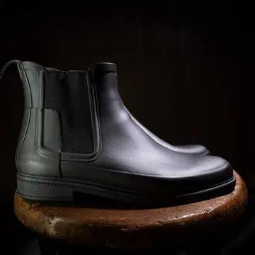 명품 28cm HUNTER 남성용 첼시 부츠 블랙 us10