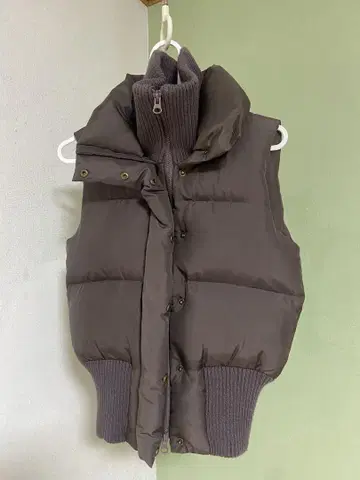 BLACK by MOUSSY 다운 베스트 S 사이즈 다크 브라운