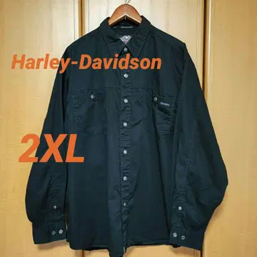 할리데이비슨 블랙 긴팔 워크 셔츠 2XL 이글